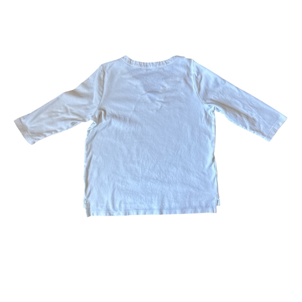 ORVIS Ladies' 3/4 Sleeve Pima Cotton Tee/Top with Side Slits SIZE SMALL - Picture 6 of 6